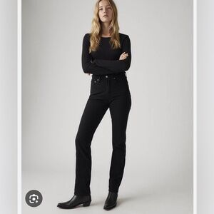 Levi’s 501 Black High-Rise Straight Jeans Original Fit W27 L32